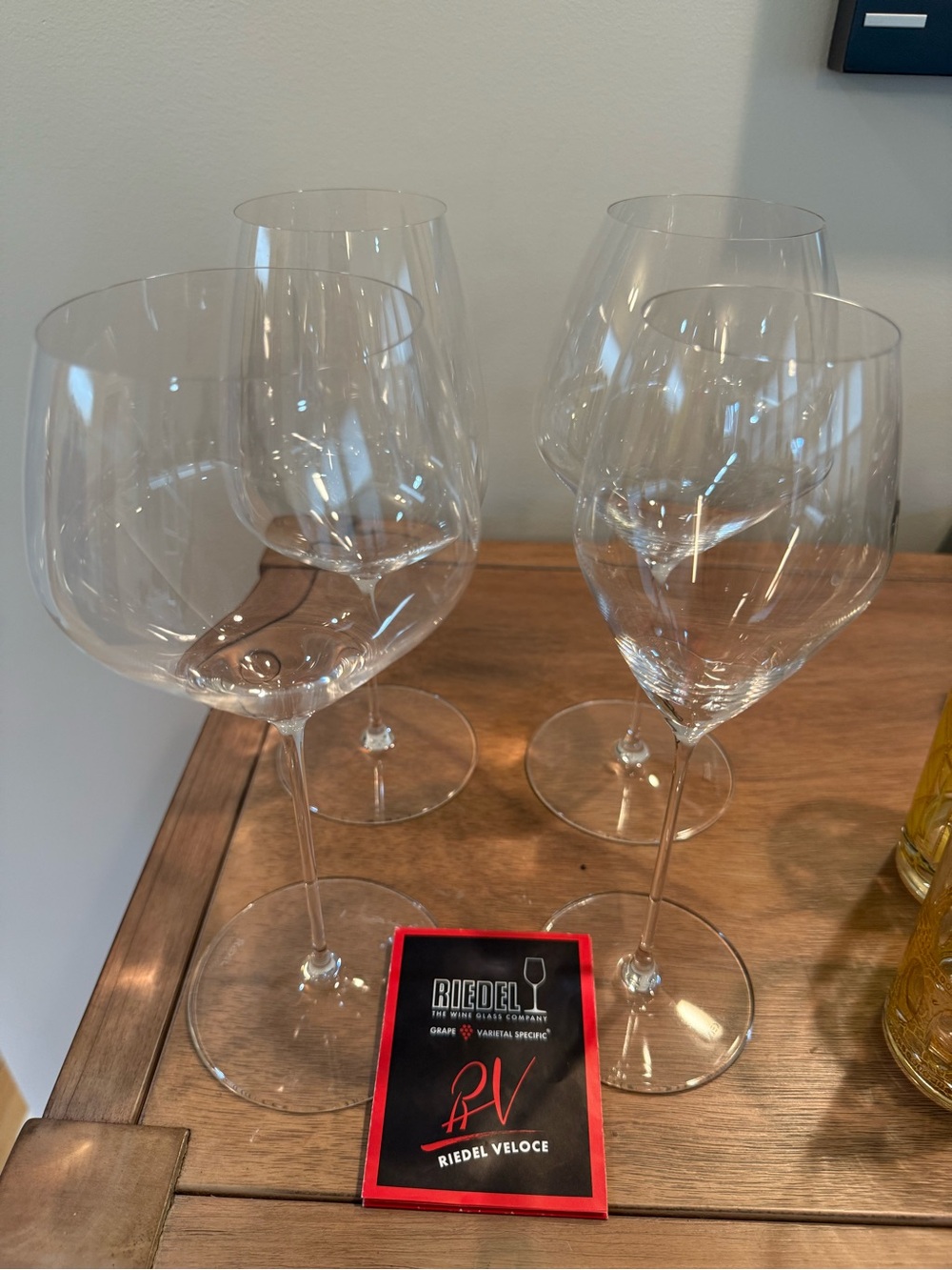 Riedel Clear Crystal Wine Glasses - Clear